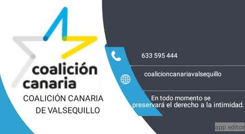 Cartel del nuevo servicio habilitado por CC de Valsequillo/TA.